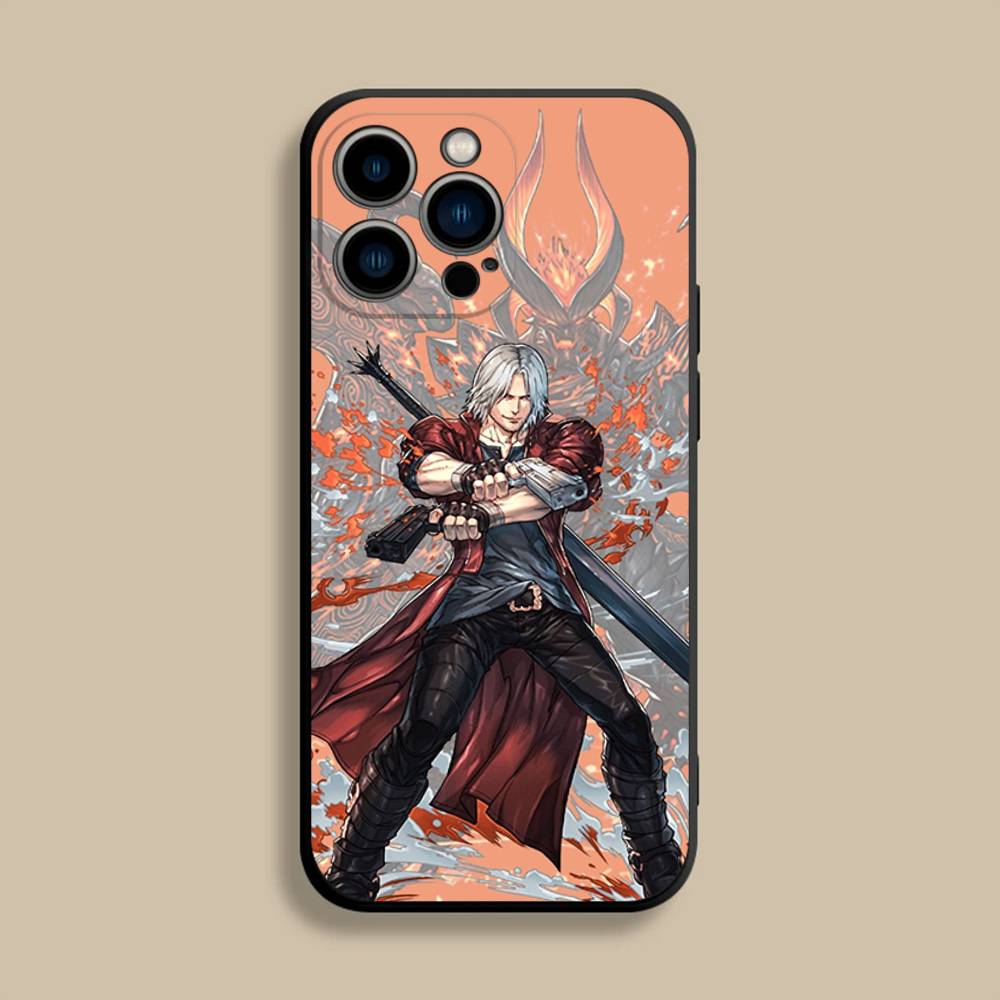 D-Devil M-May C-Cry Phone Case For iPhone 17,16,15,14,13,12,Pro,Max,Plus,E,SE4,Air,Mini Black Soft Cover