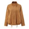  European and American style, new women's fashionable, casual and versatile, vintage suede jacket