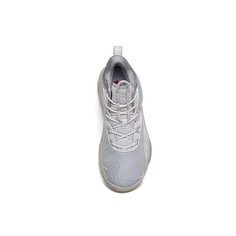 Anta Air Space 3 Non-Slip Wear-Resistant Low-Top Basketball Shoes Men Sneakers Gray 112211608-1