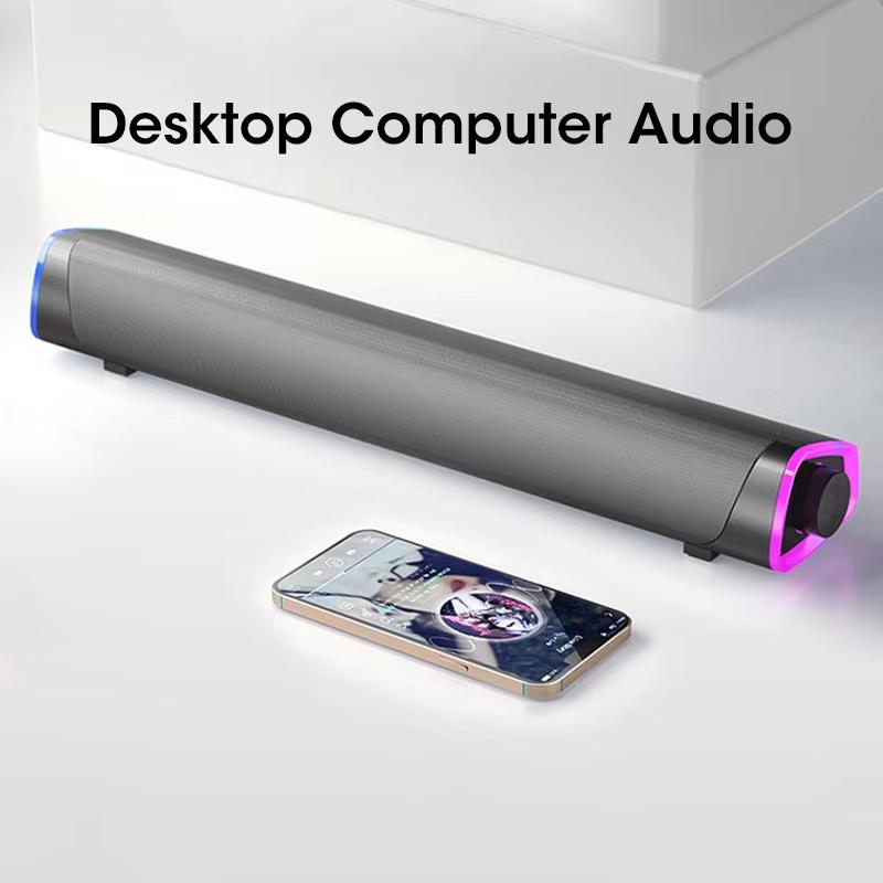 Bluetooth Speaker Bar Stereo Sound Subwoofer for Macbook Laptop Notebook PC Wired Music Player Loudspeaker