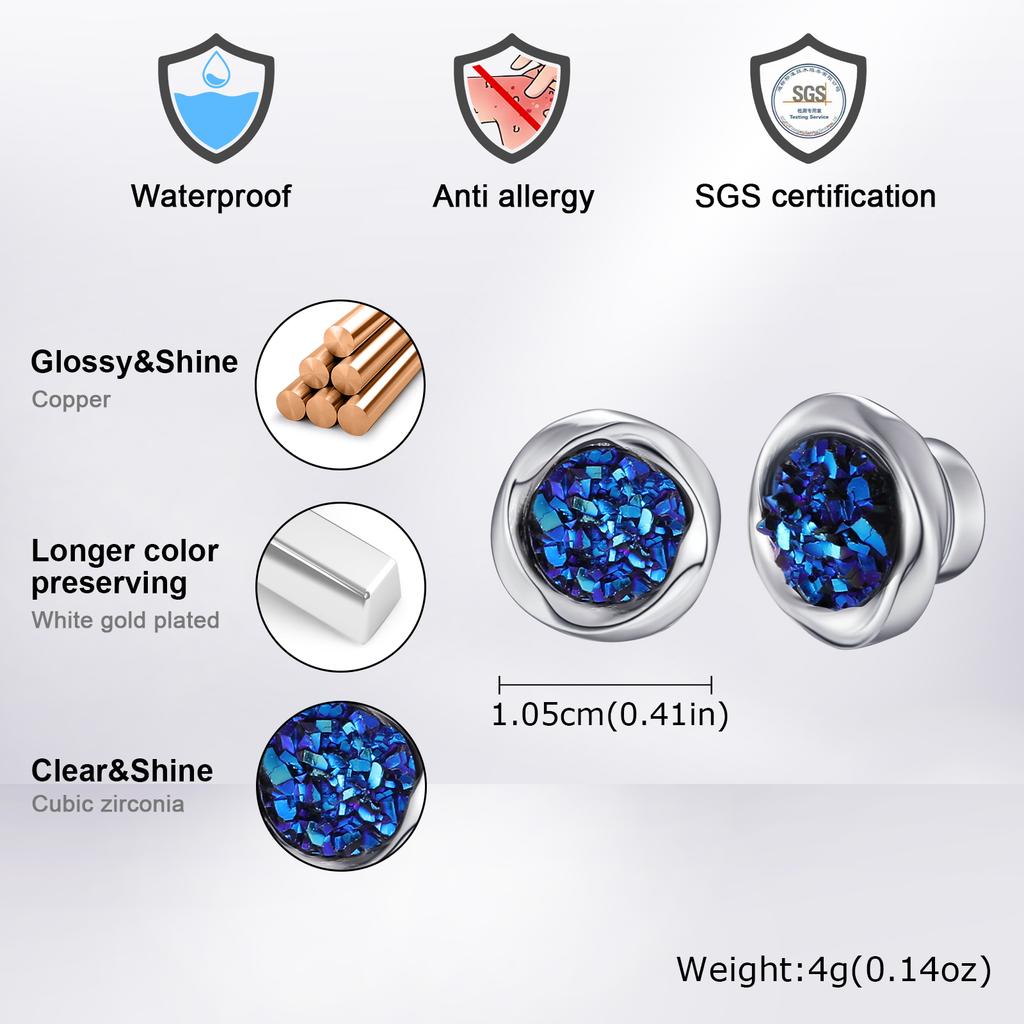 Non Piercing Magnetic Small Ear Clip for Men Women, High Quality Zircon Clip On Earrings, Fashion Jewelry Gifts
