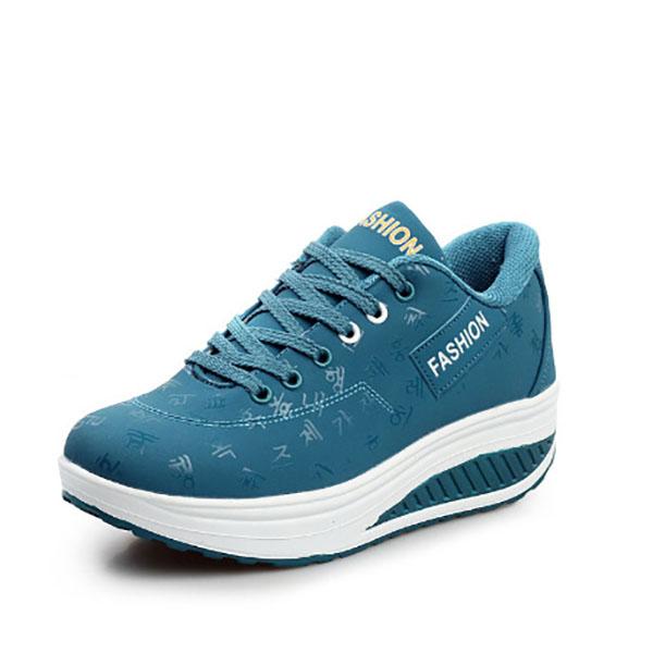 Women's Casual Sports Comfortable Breathable Flat Bottom Increased Casual Shoes Plus Size