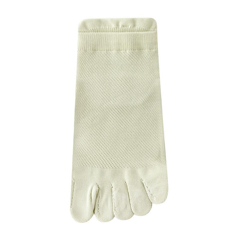 Five-finger Socks, Pure Cotton Thin Antibacterial Toe Socks with Mesh, Breathable and Odorless Toe Socks, Anti-athlete's Foot Socks