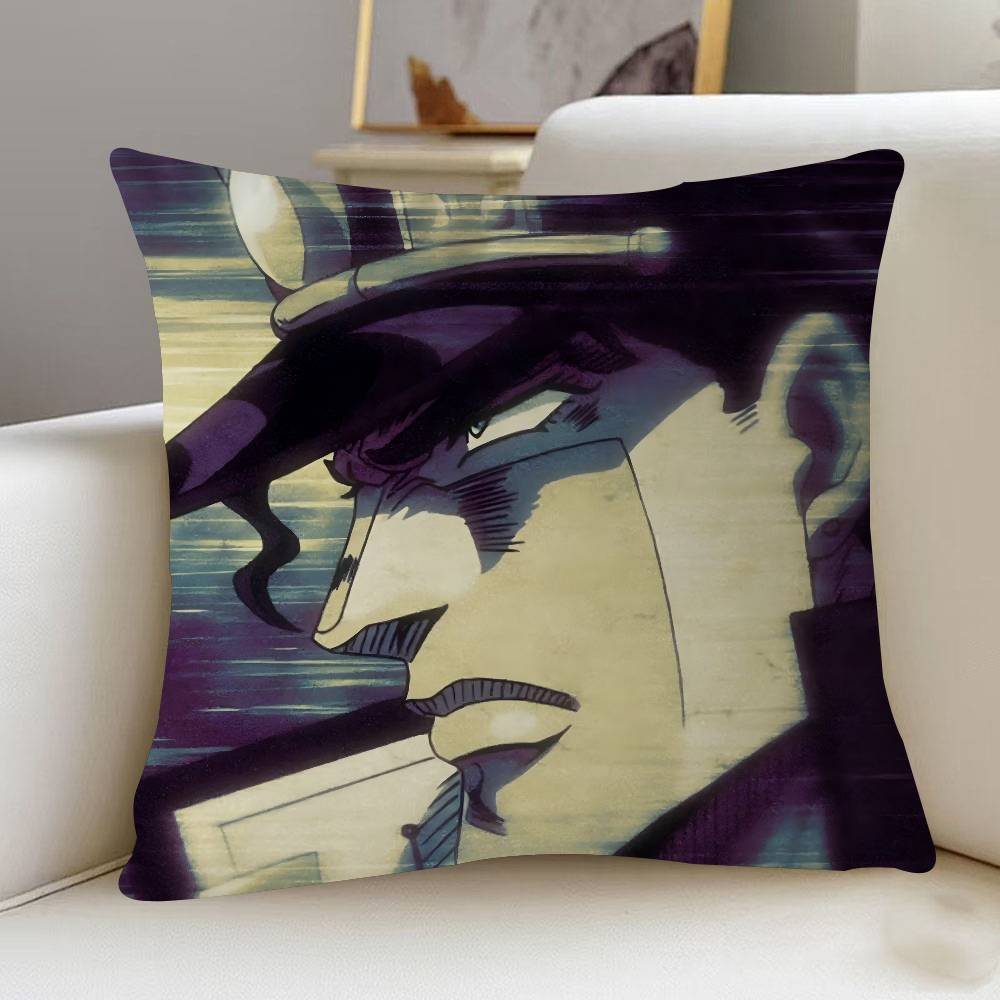 J-Jotaro Kujo J-JOJO 45*45cm Cushion Cover Pillow Cover Decor Pillowcase Home Pillowcase For Couch Pillow