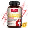 Methyl B‑12 & Folsäure Kapseln, 1000mcg Methylcobalamin, 400mcg 5‑MTHF plus P‑5‑P, 120 Vegane Kapseln
