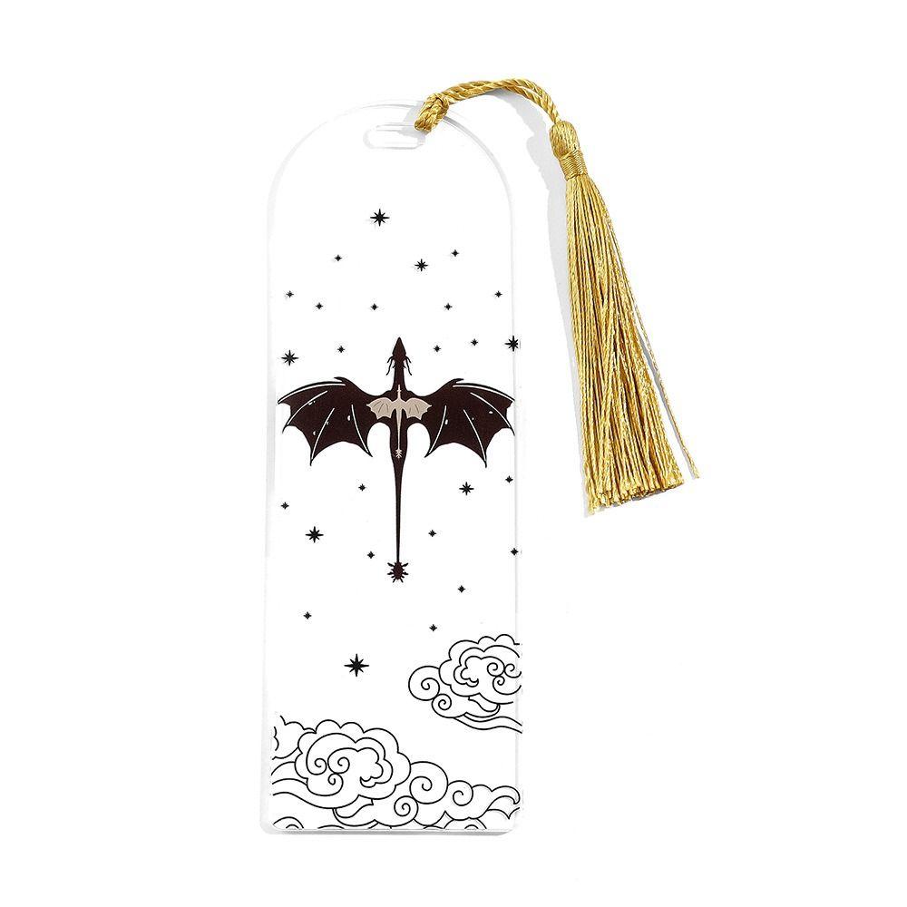 Transparency Anime Book Tags Gothic Punk Reading Supplies Black Dragon Book Mark  Collection