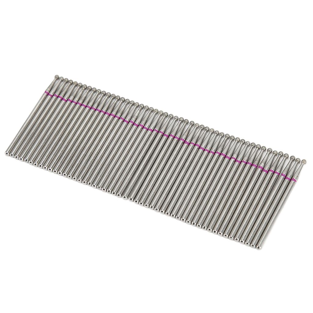 50pcs Nail Drill Bits Rotatable High Strength Emery Gel Nail Polishing Heads for Manicure Pedicure