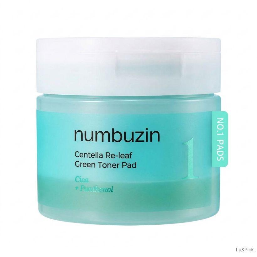 numbuzin No.1 Centella Re-Leaf Green Toner Pad 70 Pads (+Free gift)