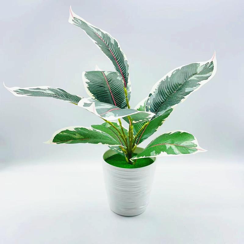 Faux Green Plant With Injection Molded Leaves For Living Room Decoration Gift Ideas