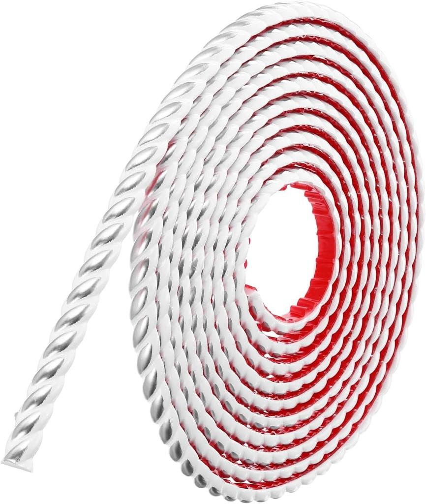 1pc Home Decoration PVC Self-Adhesive 3D Wall Molding Line Ceiling Baseboard Background Wall Trim Line Frame Border Decor Strip
