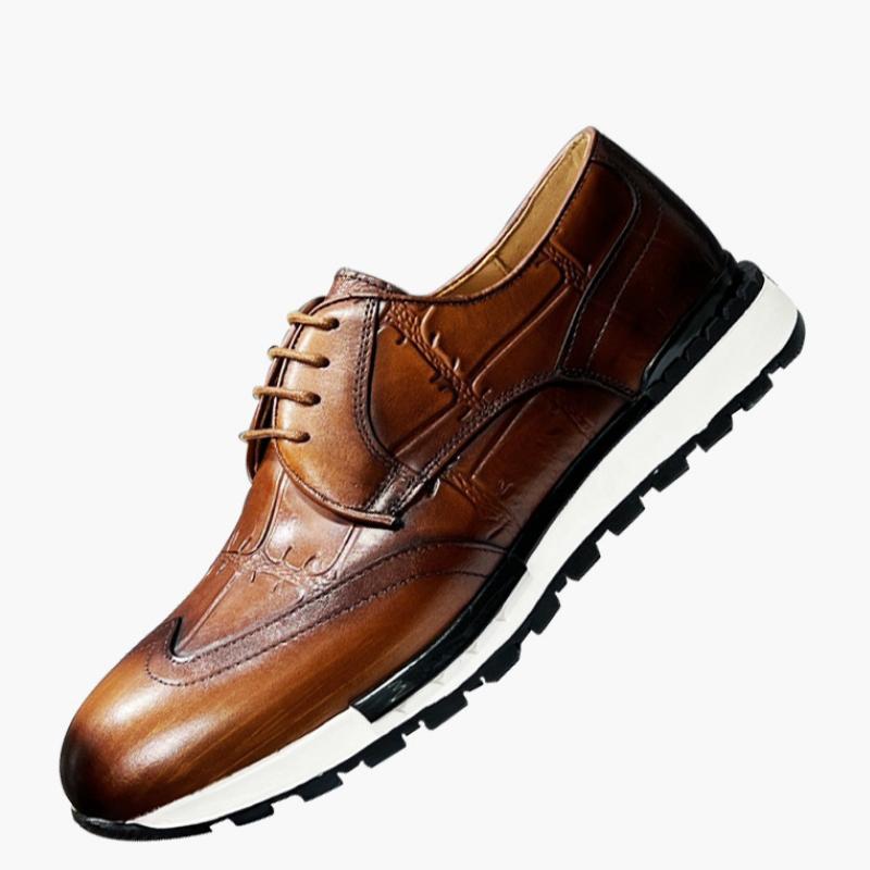 Fashion Men's casual leather shoes spring autumn Brock carved light lace-up cowhide sports wedding shoes zapatos sapat a17