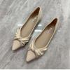 Comfortable and Elegant Pointed Toe Slip-on Women's Flat Shoes Spring and Autumn High Quality Fashion Social 39 Ladies Footwear