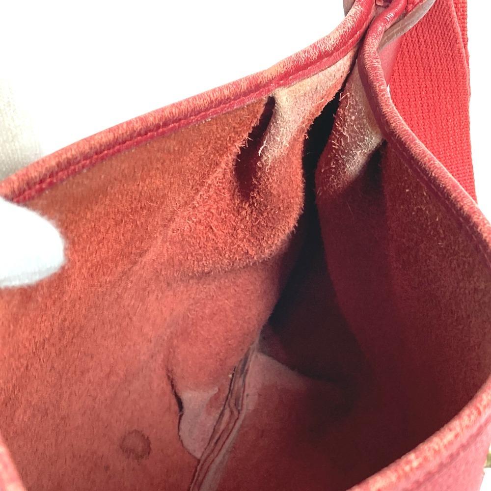 Hermes Vintage Rodeo Doe Bag Crossbody Pochette Shoulder Bag Leather Red
