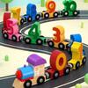 Fruits/Dinosaur Montessori Number Train Set Educational Magnetic Digital Train  Toddler