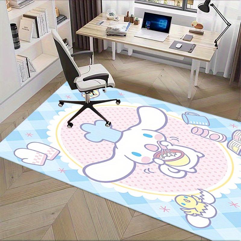 Office Rug Sanrio, Cinnamoroll Anti-Slip Rug, Machine Washable for Living Room, Bedroom, Office, Multiple Sizes, Bedroom Mat, Decorative Mat, Durable