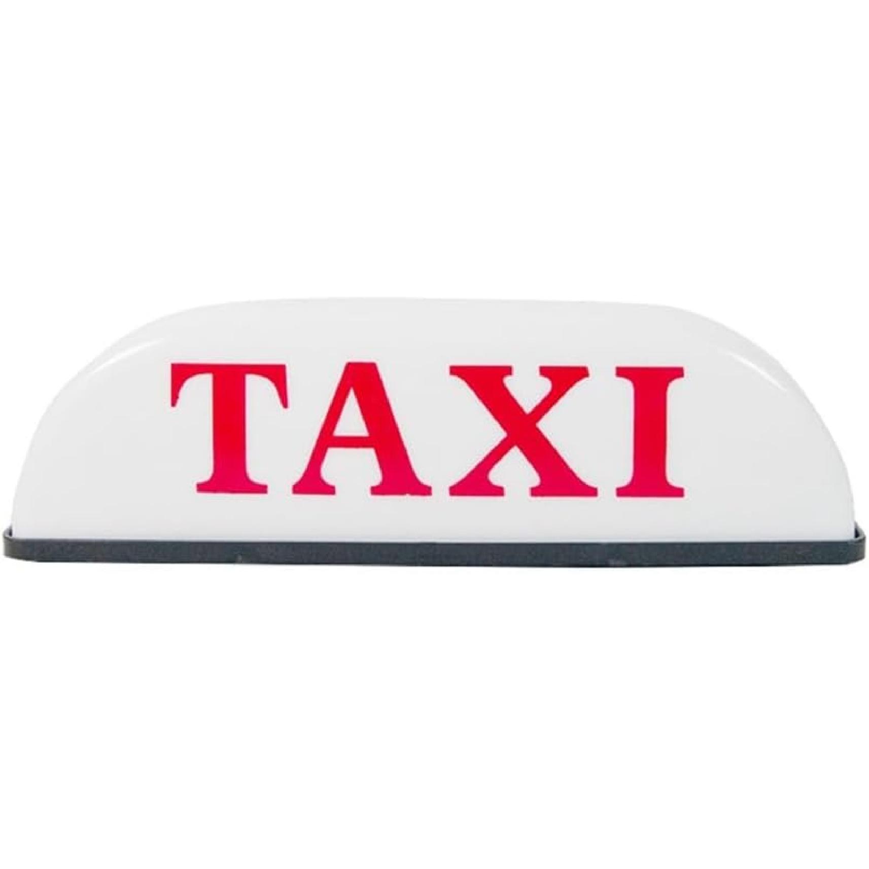 Taxi Sign Cab Lights Magnetic Car Roof Taxi Top Sign Indicator Lights Lamp Topper Car Light 12V Automotive Car Top Light waterproof & 25cm Power giall