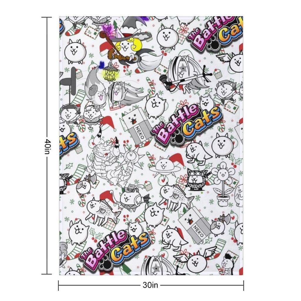 Battle Cats Throw Blanket Halloween Soft Big Luxury Brand Hairys Blankets