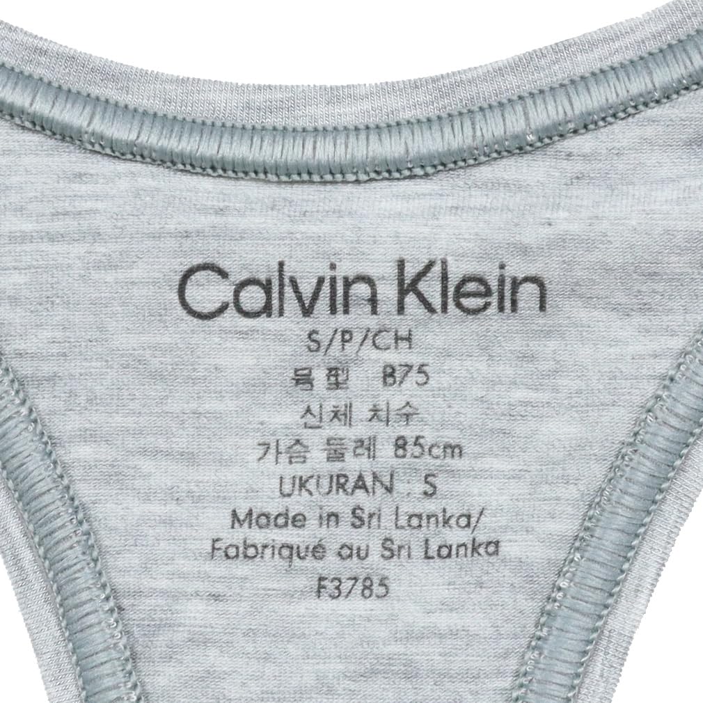 Bralette Bra Sports Bra CALVIN KLEIN S Gray ck055 [Calvin Klein] Women's [Item]