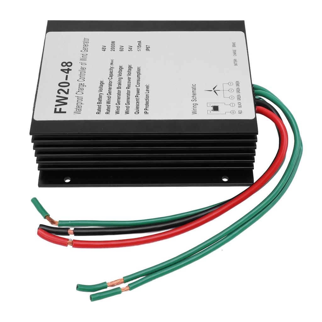 MPPT Wind Turbine Charge Controller IP67 Water Resistant 48V Automatic Controller for 2000W Wind Tur