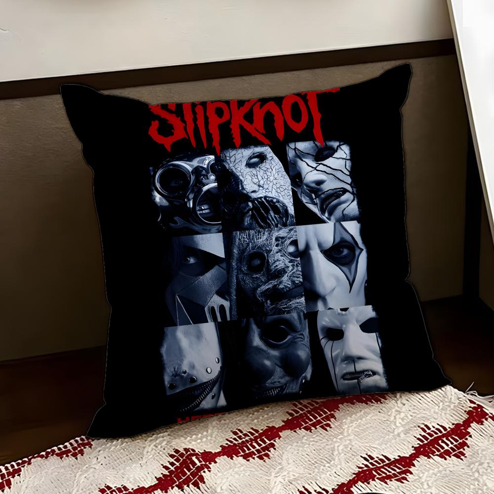 Band SSlipknot Cushion Cover Reversible Soft Durable Pillow Cover Home Car MultiScene Use for Daily Comfort