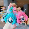 New Style Cartoon Hatsune Miku Keychain Pendant Q Version Cute Beautiful Girl Car Keychain Cute Bag Keychain Couple Pendant