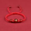 2025 Snake Year Lucky Red Rope Bracelet Zodiac Snake Adjustable Braided Hand Chain Women  Jewelry Xmas  Year Gift