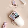 LOFREE OE909 Kleine gebogene Drei-Modus-Kabellose PBT-Büromaus