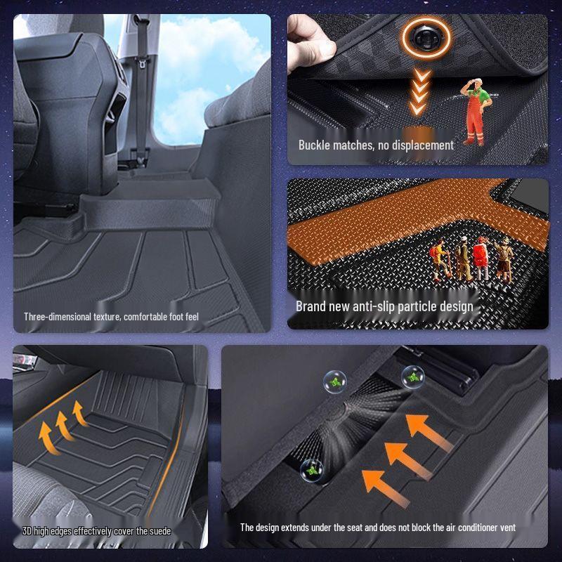 Fengshen L7 TPE Full Coverage Floor Mats: Driver's Foot Pad, Carpet, and Trunk Mat