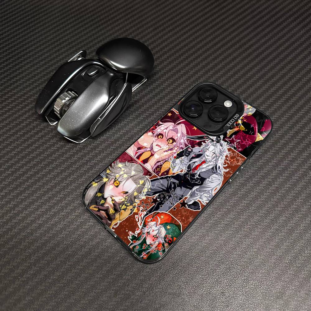 The Freak Circus Pierrot Game Phone Case For IPhone 17 16 15 14 13 12 11 Pro Max Color Black Matte Cover