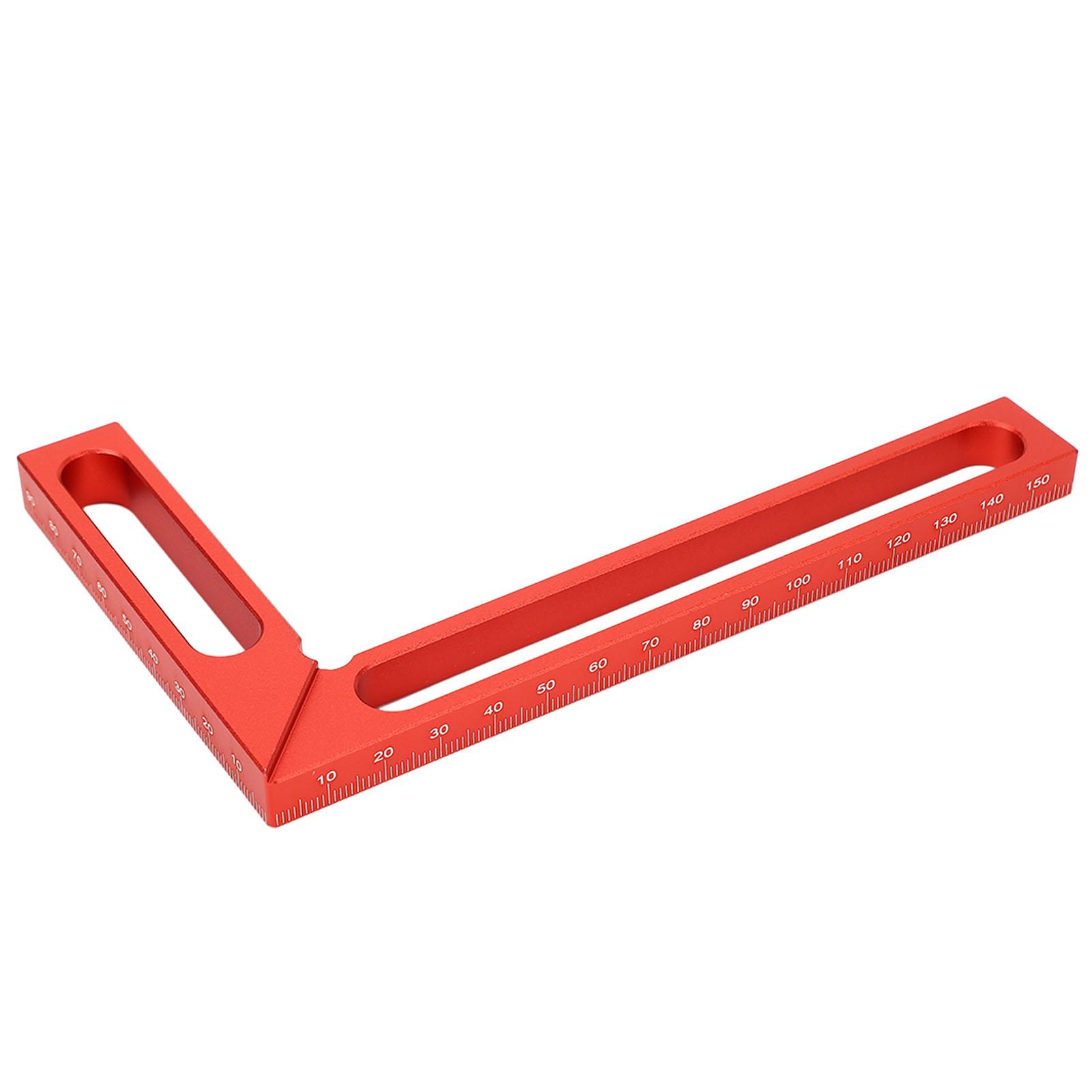 Carpenter   L Shape Aluminum Alloy Height Msuring Scribing 90 Woodworking Right Angle Ruler
