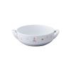 Noritake Light Step Bowl with 16cm X Microwave and Dishwasher Fine Porcelain Handle, 370cc, Children's Dishware, Safe, Pink, (Reinforced Porcelain),
