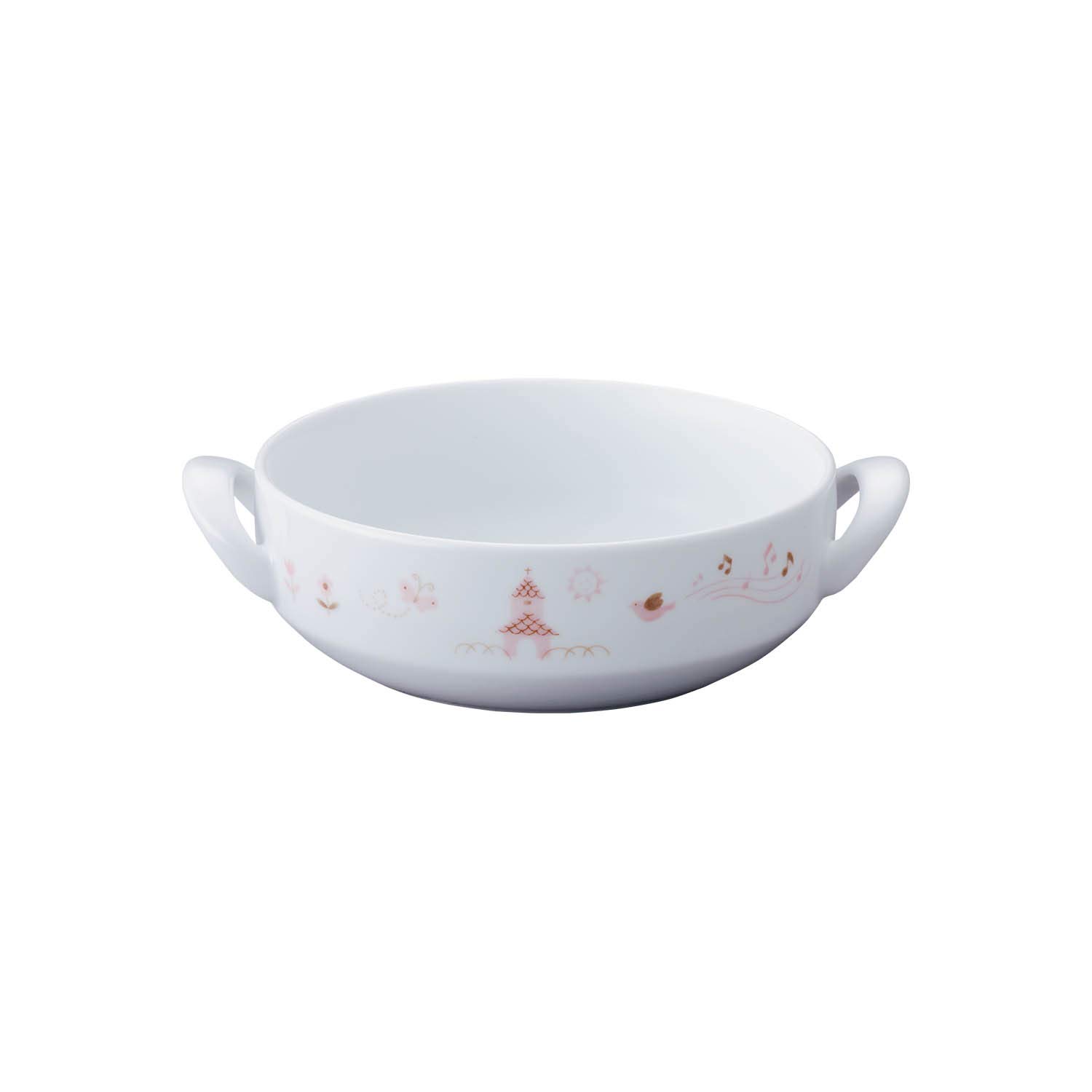 

Тарелка Noritake Light Step, 16 см, для микроволновой печи и посудомоечной машины, тонкий фарфор, с ручкой, 370 мл, детская посуда, безопасная, розовая, (Армированный фарфор),