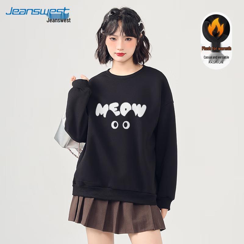 JEANSWEST Women's Crew Neck Sweatshirt