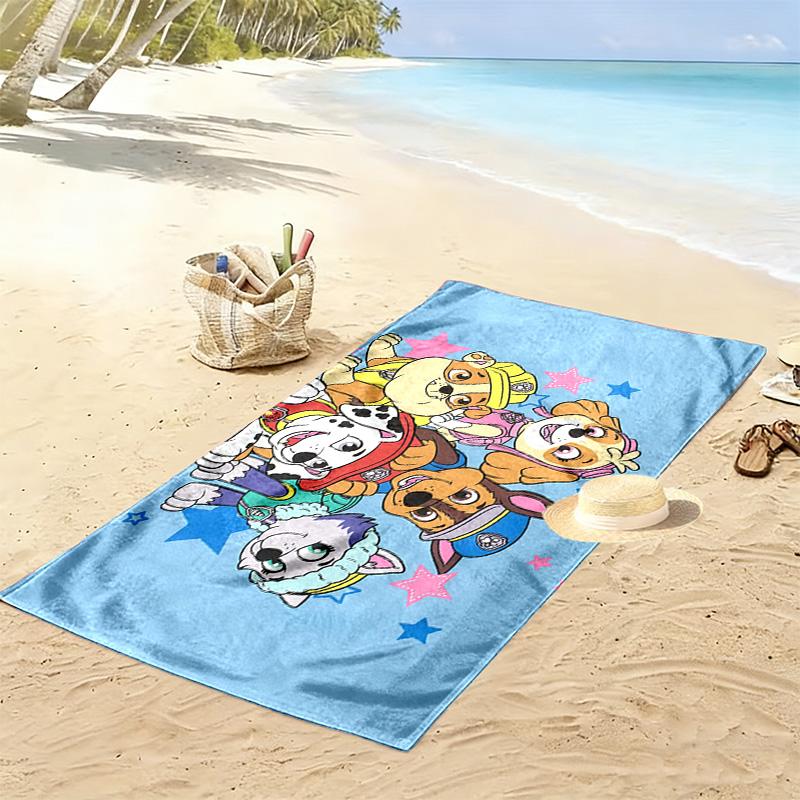 PAW Patrol2 Print Beach Towel, Large Soft Quick Dry Towel for Beach Camping Swimming