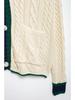 Autumn European & American Women's Street Fashion Cable Knit Cardigan