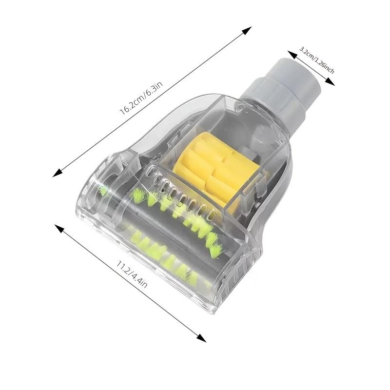 Portable vacuum cleaner pneumatic brush, commercial indoor vacuum cleaner accessory, 32mm / 1.26in inner diameter 1pcs
