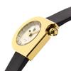 LIP Mach 2000 Mini 671169 Gold Case Silver Dial Black Leather Strap