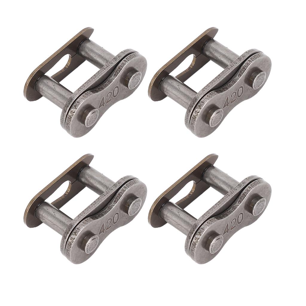10PCS 420 Chain Link Connector Manganese Steel Quick Release Motorcycle Chain Link Drive Connector Replacement