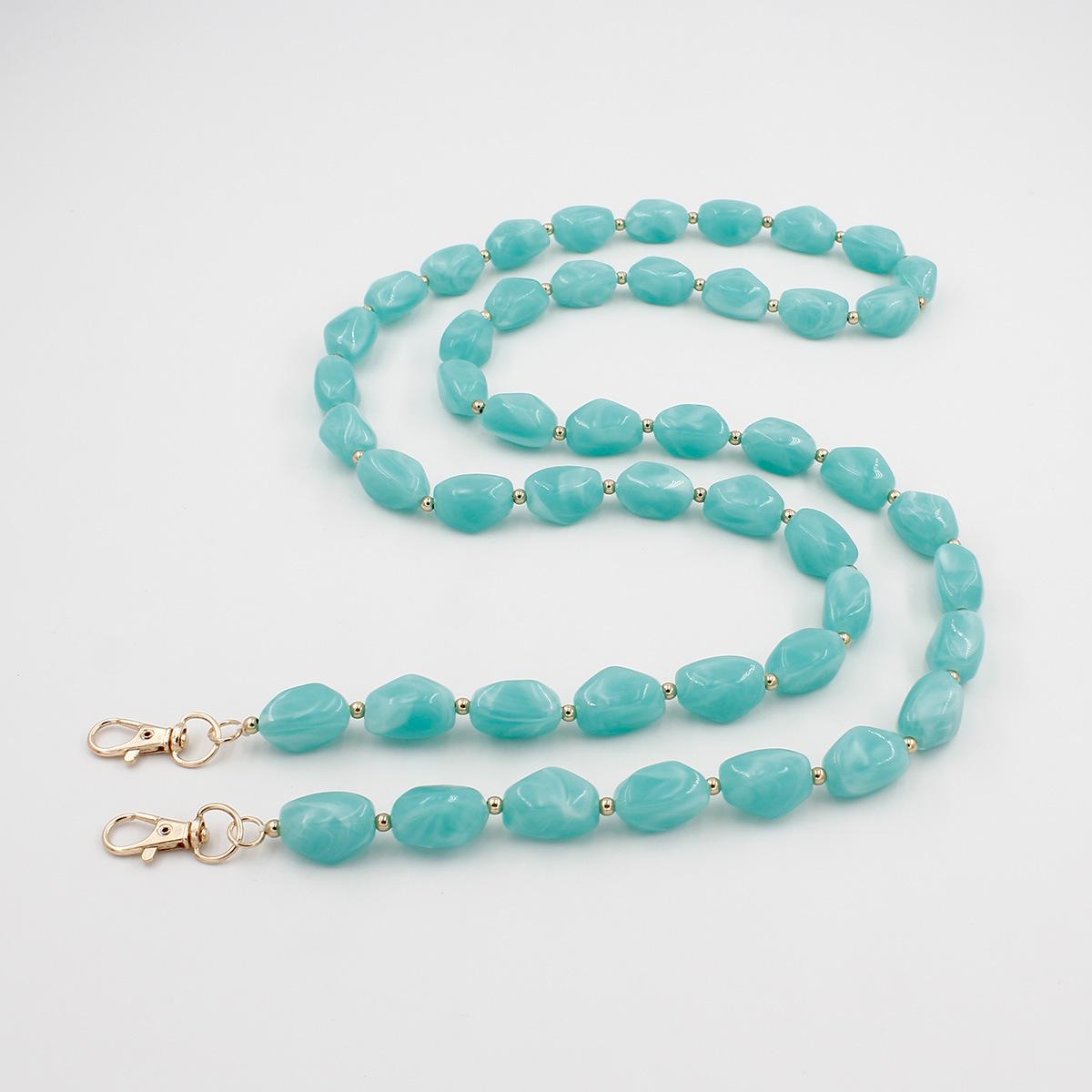 

Сделанная вручную нерегулярная акриловая сумка-цепочка с цветными блоками - DIY аксессуар