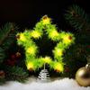 Wire Wreath Frames 5-pieces Star-Shaped Metal Frame 20cm Christmas Wreath Forms for Home Office Living Room Bedroom Window Door