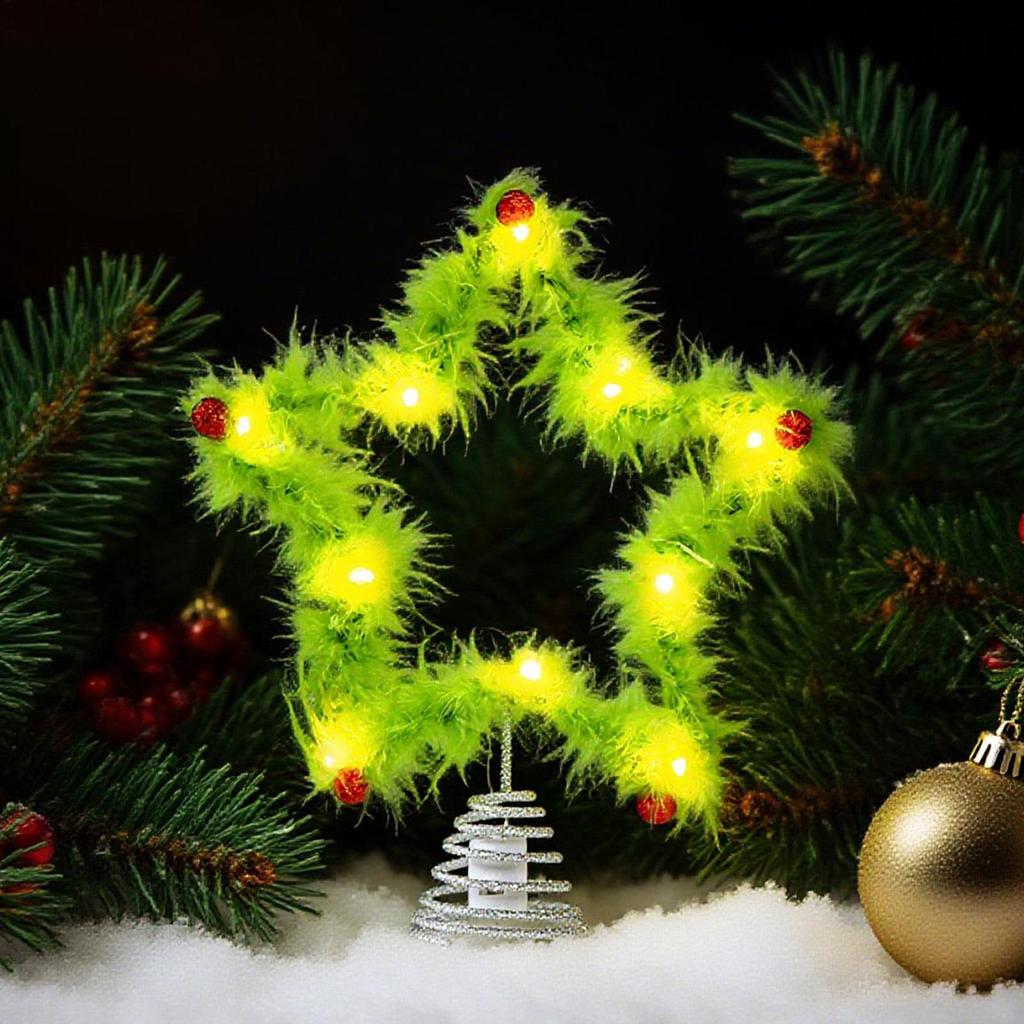 Wire Wreath Frames 5-pieces Star-Shaped Metal Frame 20cm Christmas Wreath Forms for Home Office Living Room Bedroom Window Door