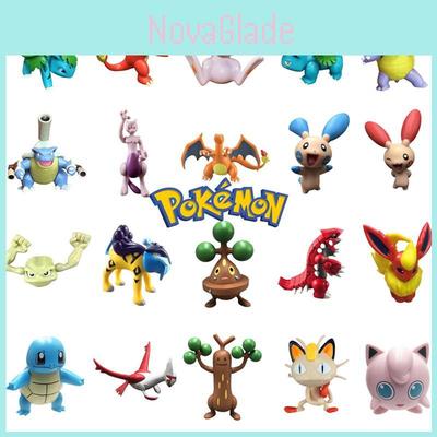 Realistic Pokemon Cartoon Character Figures Pikachu Mewtwo Charizard Collection Doll