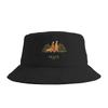 Couple Peace Minimalist Zen Art Walk For Peace Monks With Aloka Dog Bucket Hat  Foldable Fisherman Hats Summer Classic Caps
