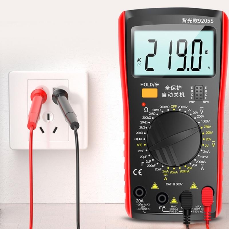 Multifunction Digital Multimeter High Accuracy Measurement Overload Protections Backlit LCD For Electrical Testing