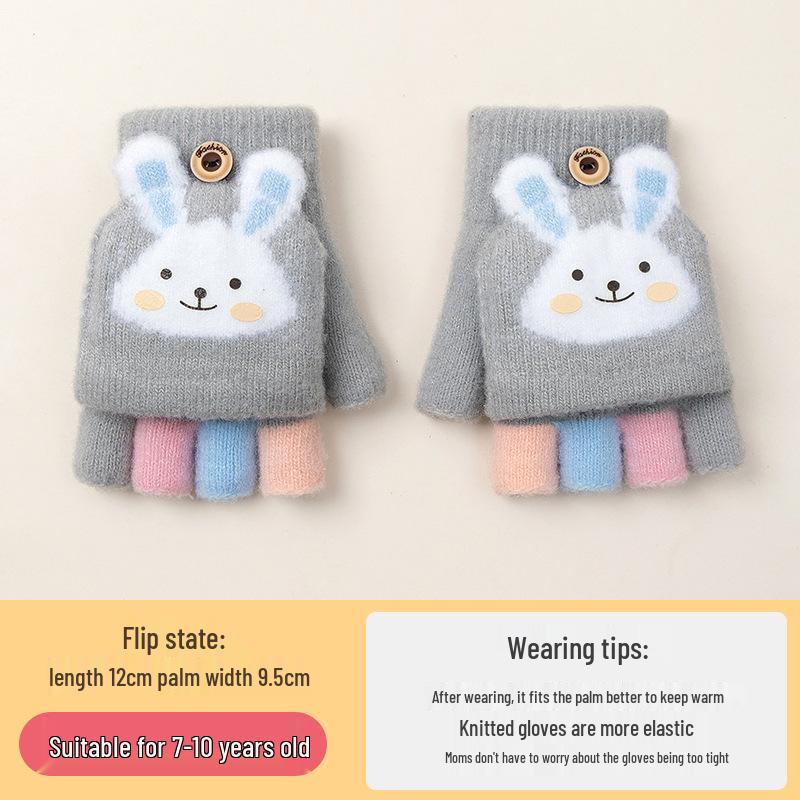 Gemütliche Cartoon-Krokodil-Fäustlinge für Kinder