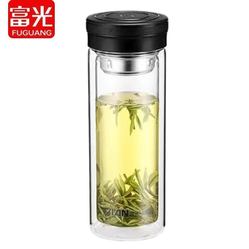 Fuguang Earl Business Double-Layer Glass Cup 320ml