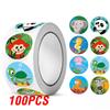 100-500pcs Reward Label Cartoon Animal Sticker Thank You Cute Game Sticker DIY Gift Sealing Label Decoration Supple