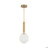 Opalglashänge 1xG9 10W – finish Guld