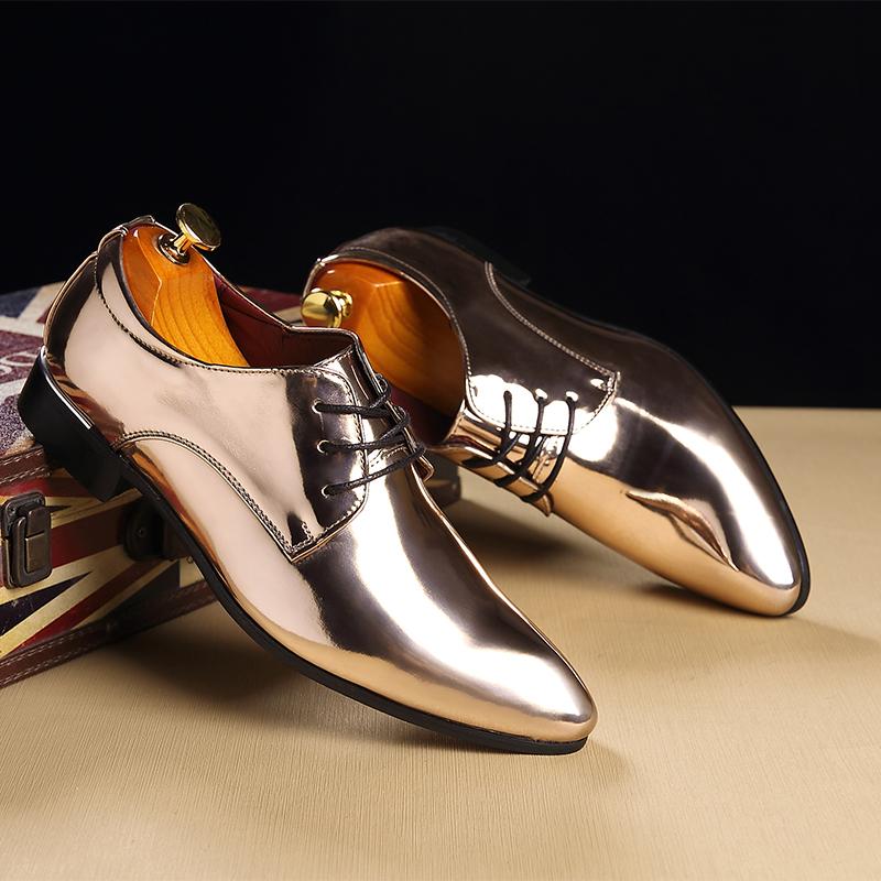 Fashion Party Office Business Casual Shoes for Men Lace-Up Mens Dress Shoe Men Formal Leather Shoes New Pointed Toe Men Oxford Shoes