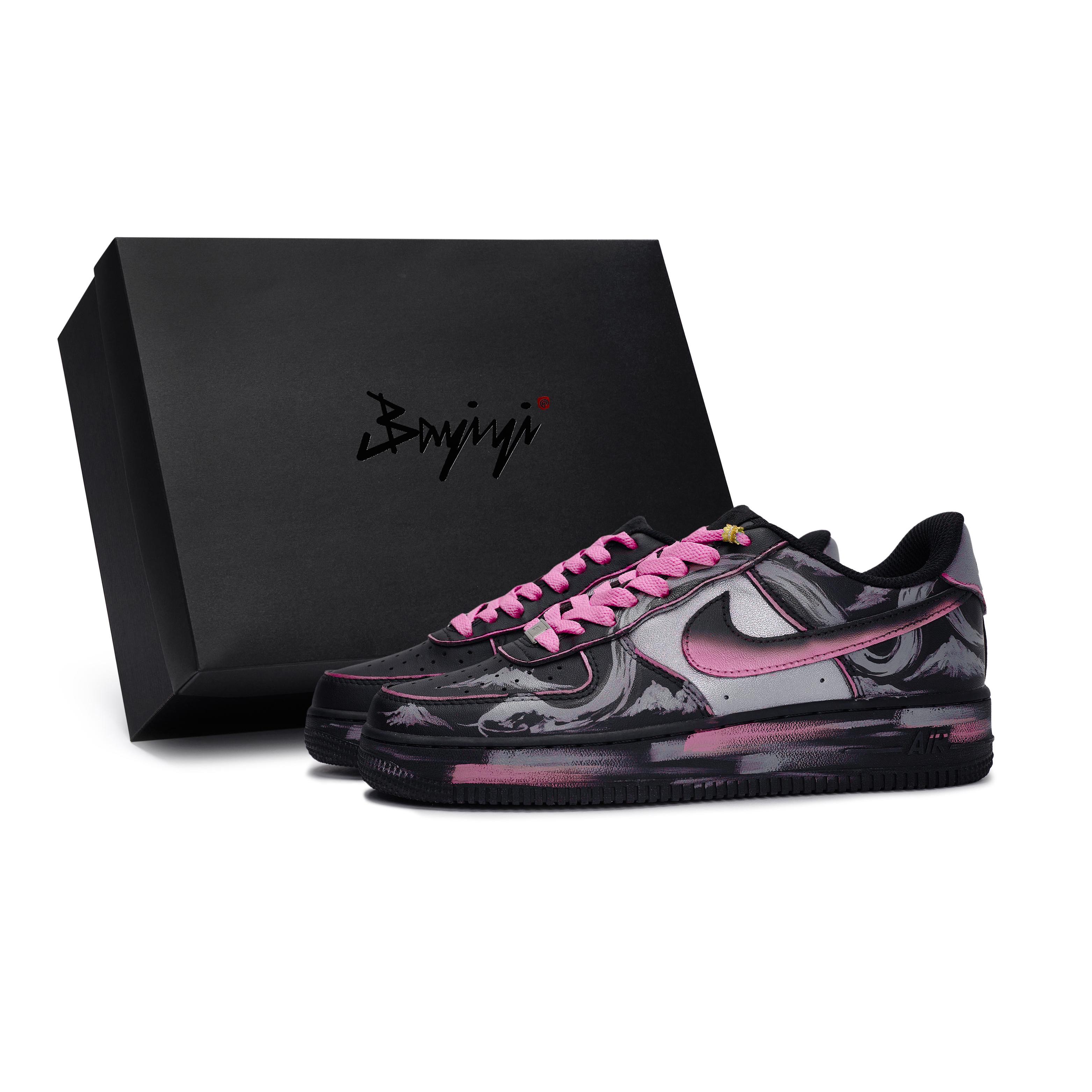 

Nike Air Force 1 Slip Resistant Low top Skateboard Shoes Unisex Black Silver Rose Red CW2288-001(Team80-S-BOX) 43